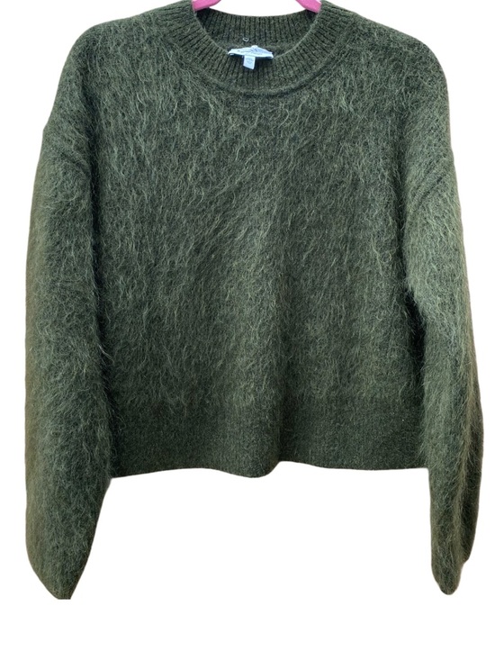 & Other Stories Sweaters - & Other Stories Cozy Olive Green Women's Fuzzy Crewneck Sweater Size Small